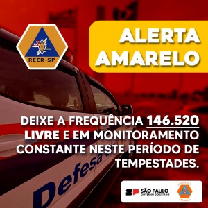 Defesa Civil emite Alerta Amarelo: saiba como atua a REER-SP